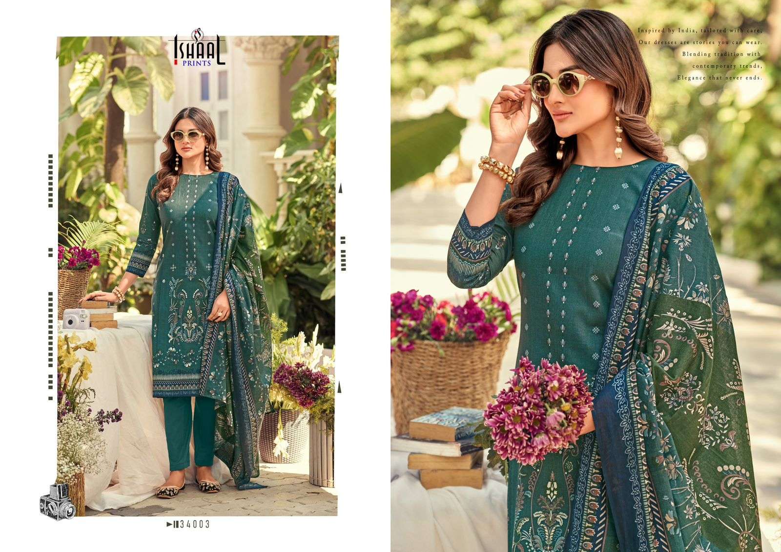 ISHAAL PRINTS GULMOHAR VOL 34 LAWN COTTON DIGITAL PRINTS SALWAR SUIT