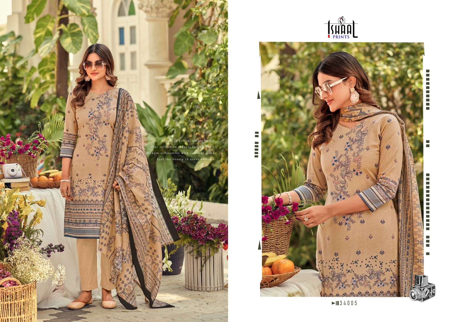 ISHAAL PRINTS GULMOHAR VOL 34 LAWN COTTON DIGITAL PRINTS SALWAR SUIT