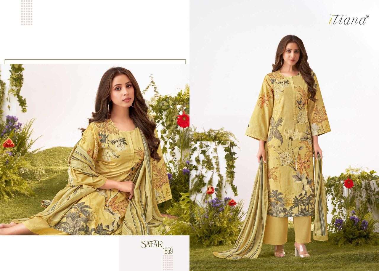 ITRANA SAFAR LAWN COTTON DIGITAL PRINT WITH HAND WORK SUIT
