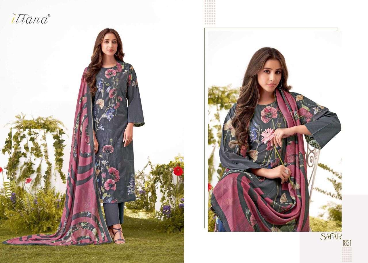 ITRANA SAFAR LAWN COTTON DIGITAL PRINT WITH HAND WORK SUIT