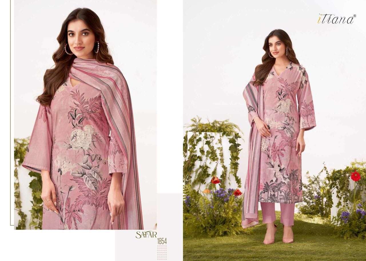 ITRANA SAFAR LAWN COTTON DIGITAL PRINT WITH HAND WORK SUIT