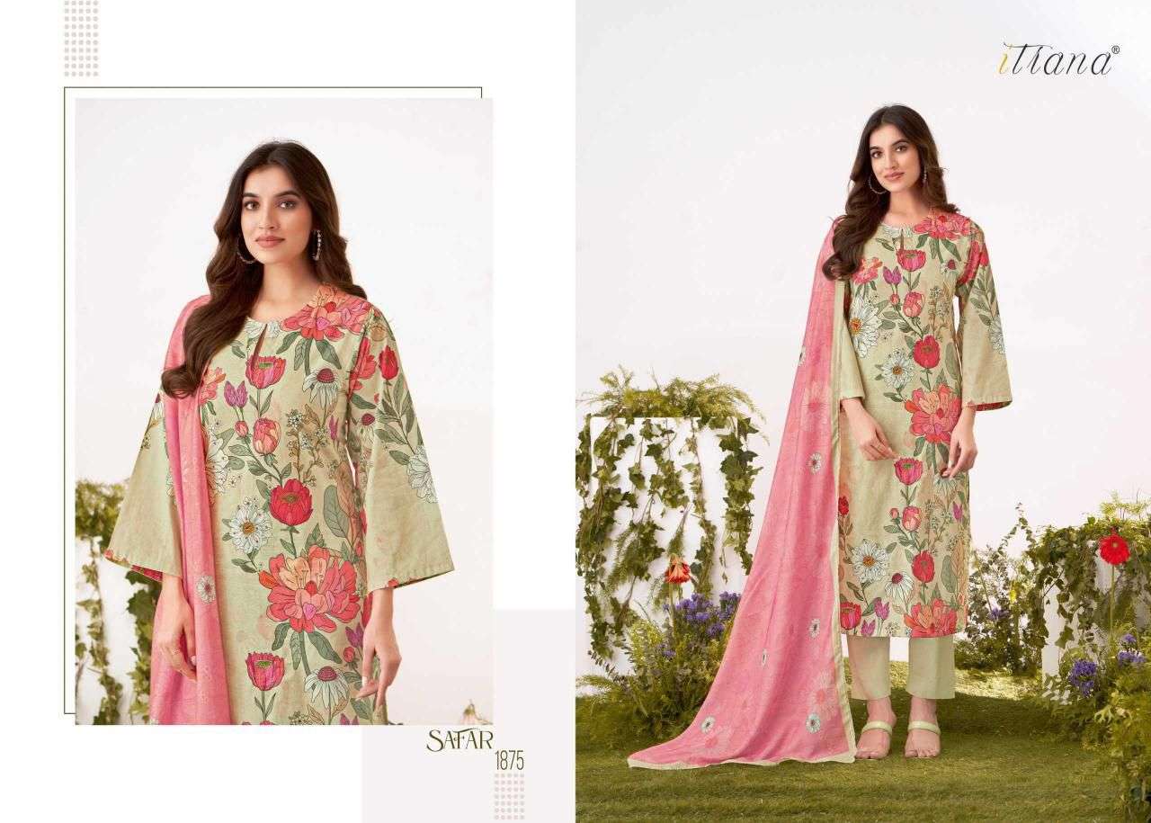 ITRANA SAFAR LAWN COTTON DIGITAL PRINT WITH HAND WORK SUIT