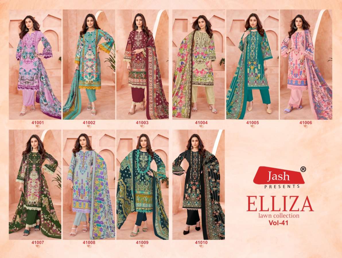 JASH ELLIZA VOL 41 COTTON DIGITAL PRINTS SALWAR SUIT