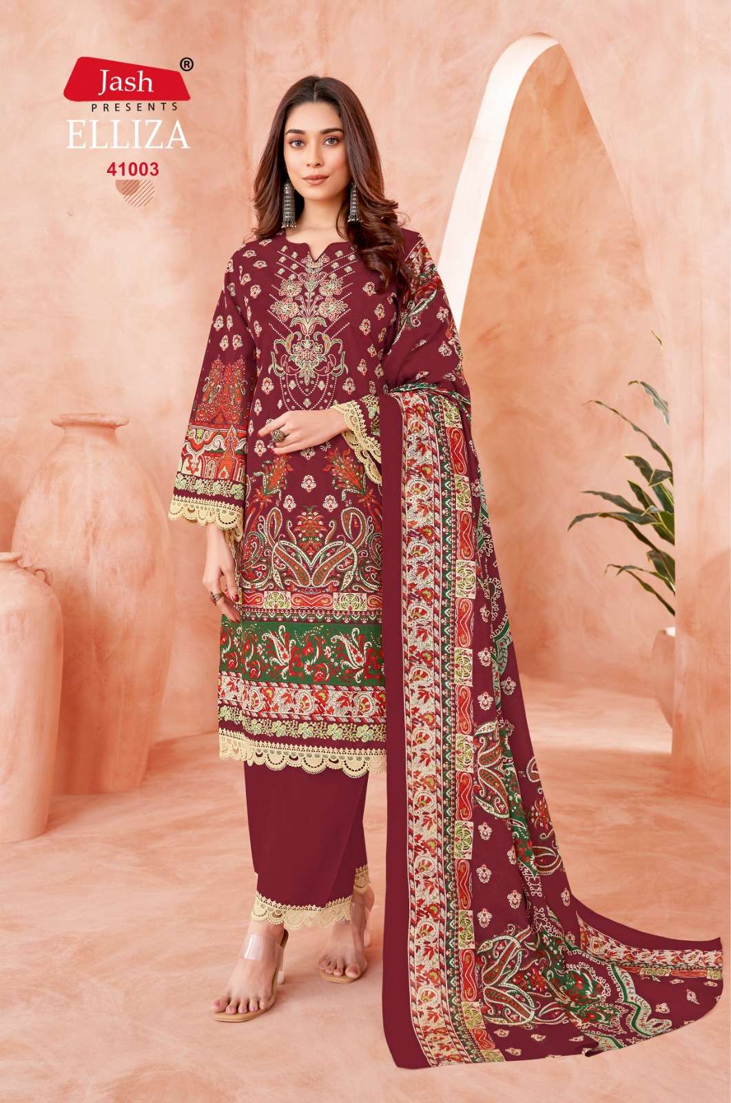 JASH ELLIZA VOL 41 COTTON DIGITAL PRINTS SALWAR SUIT