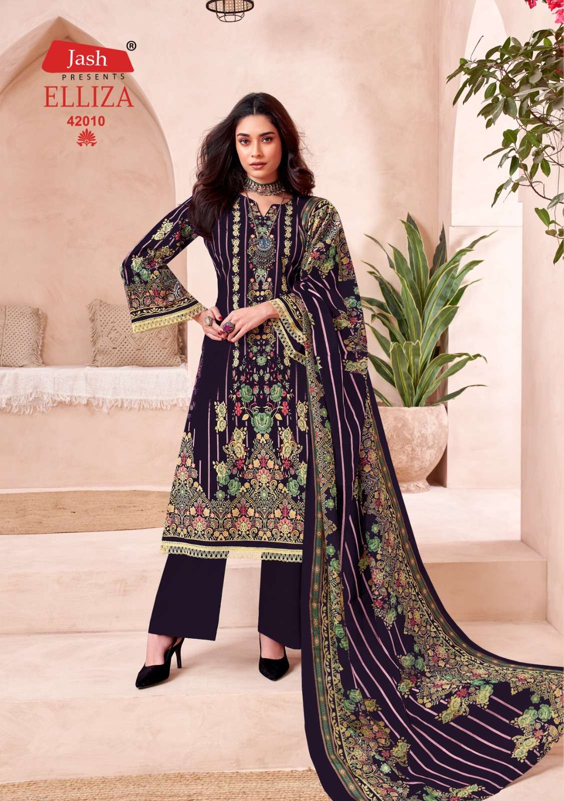 JASH ELLIZA VOL 42 COTTON DIGITAL STYLE PRINT SUIT