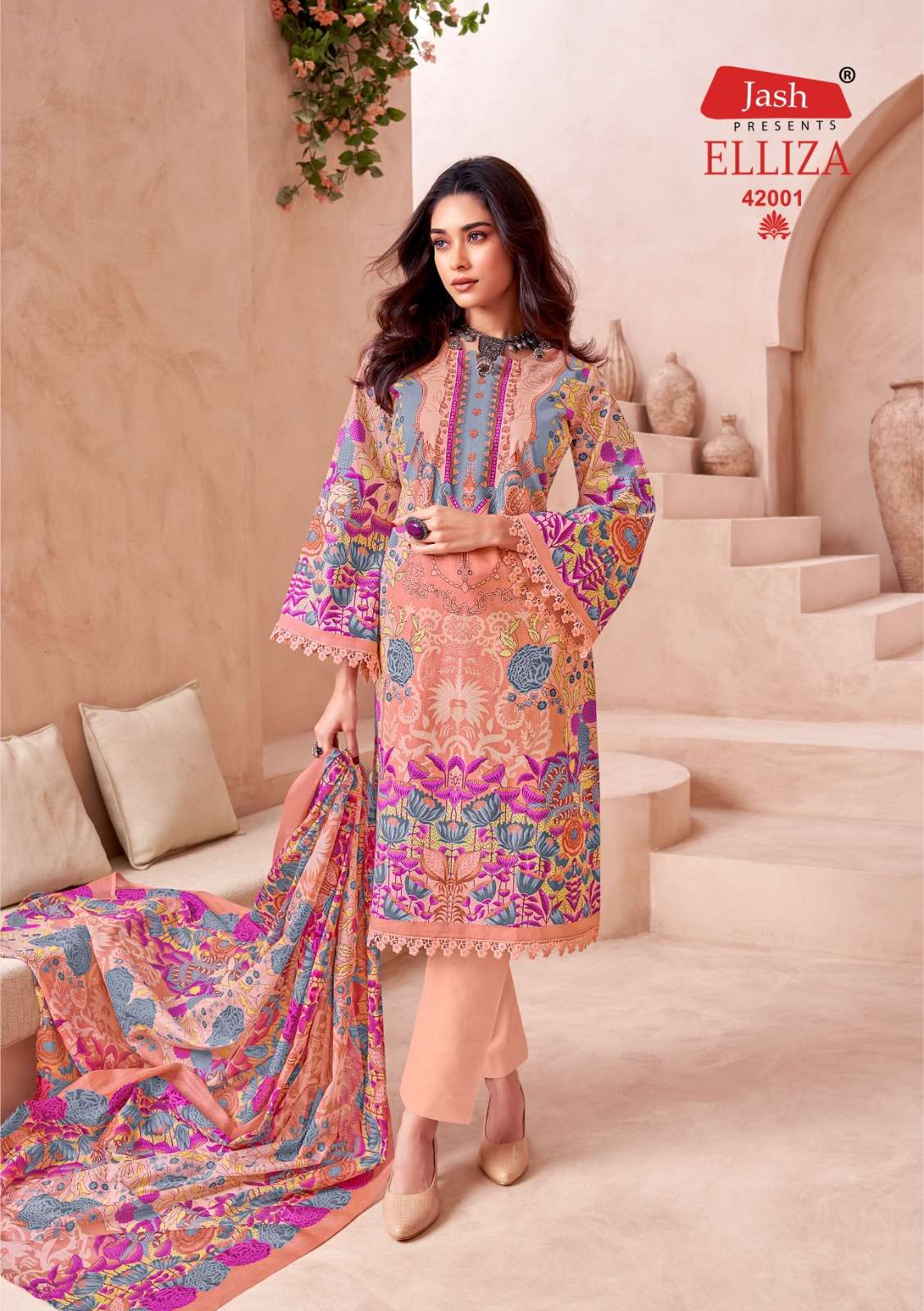 JASH ELLIZA VOL 42 COTTON DIGITAL STYLE PRINT SUIT