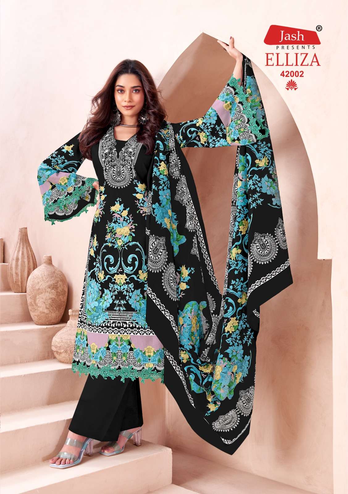 JASH ELLIZA VOL 42 COTTON DIGITAL STYLE PRINT SUIT