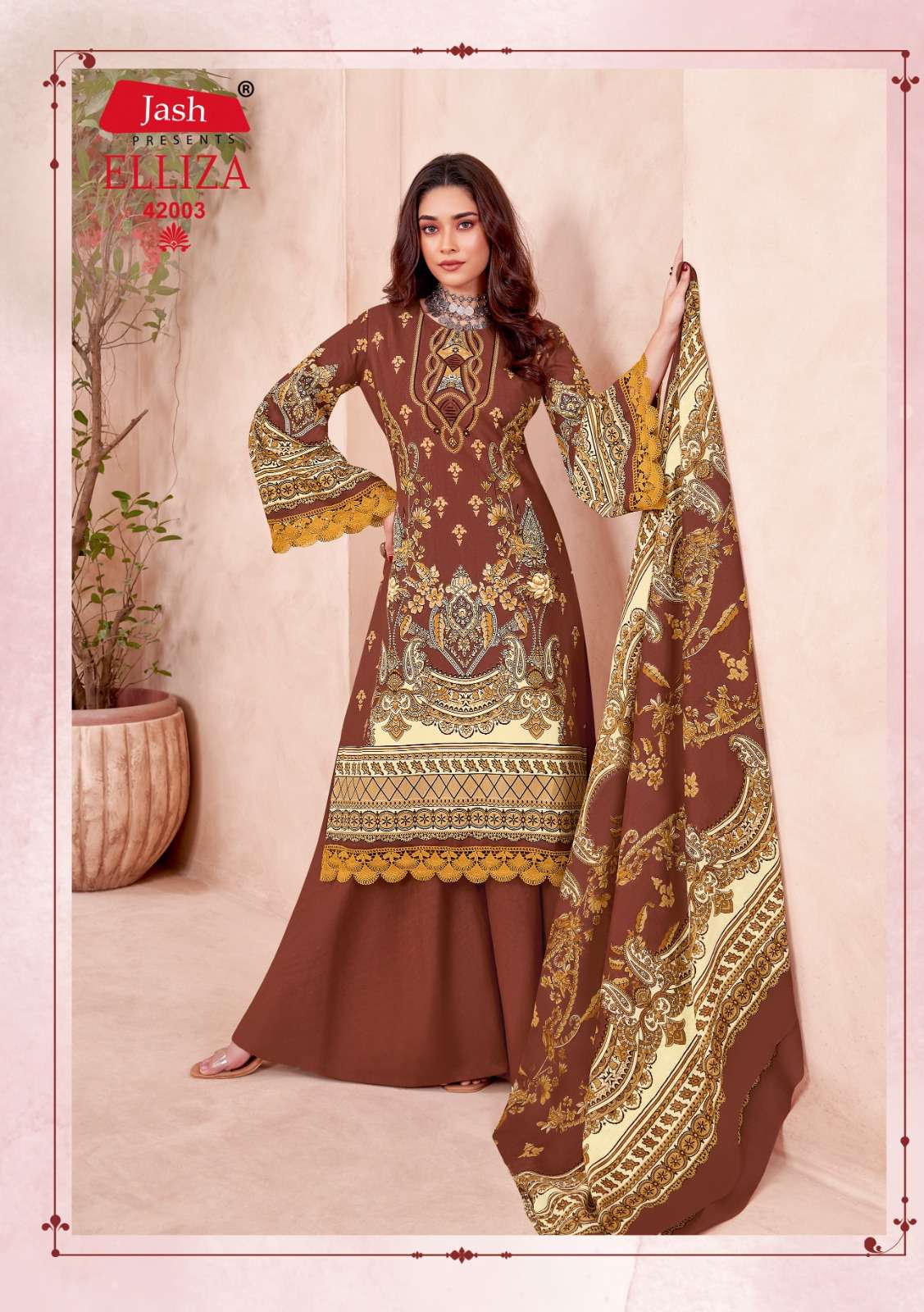 JASH ELLIZA VOL 42 COTTON DIGITAL STYLE PRINT SUIT