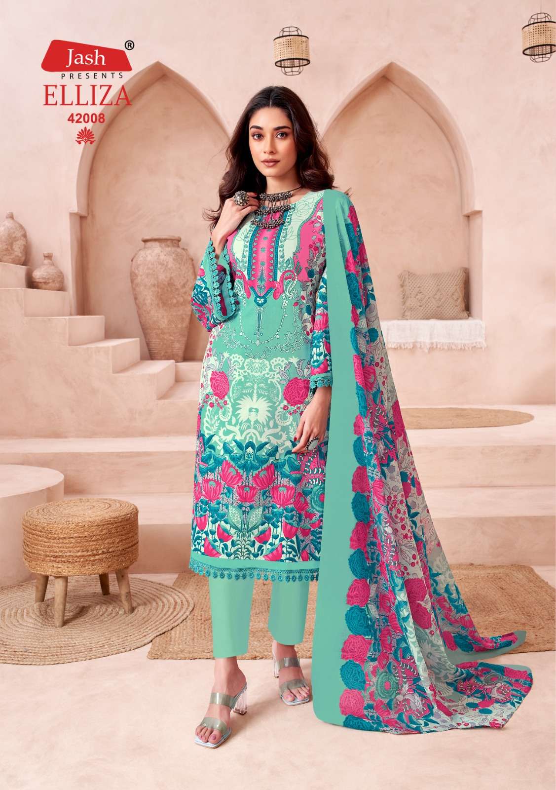 JASH ELLIZA VOL 42 COTTON DIGITAL STYLE PRINT SUIT