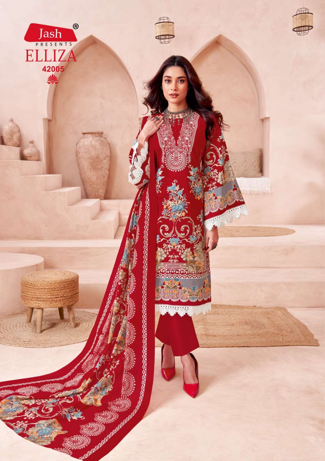 JASH ELLIZA VOL 42 COTTON DIGITAL STYLE PRINT SUIT