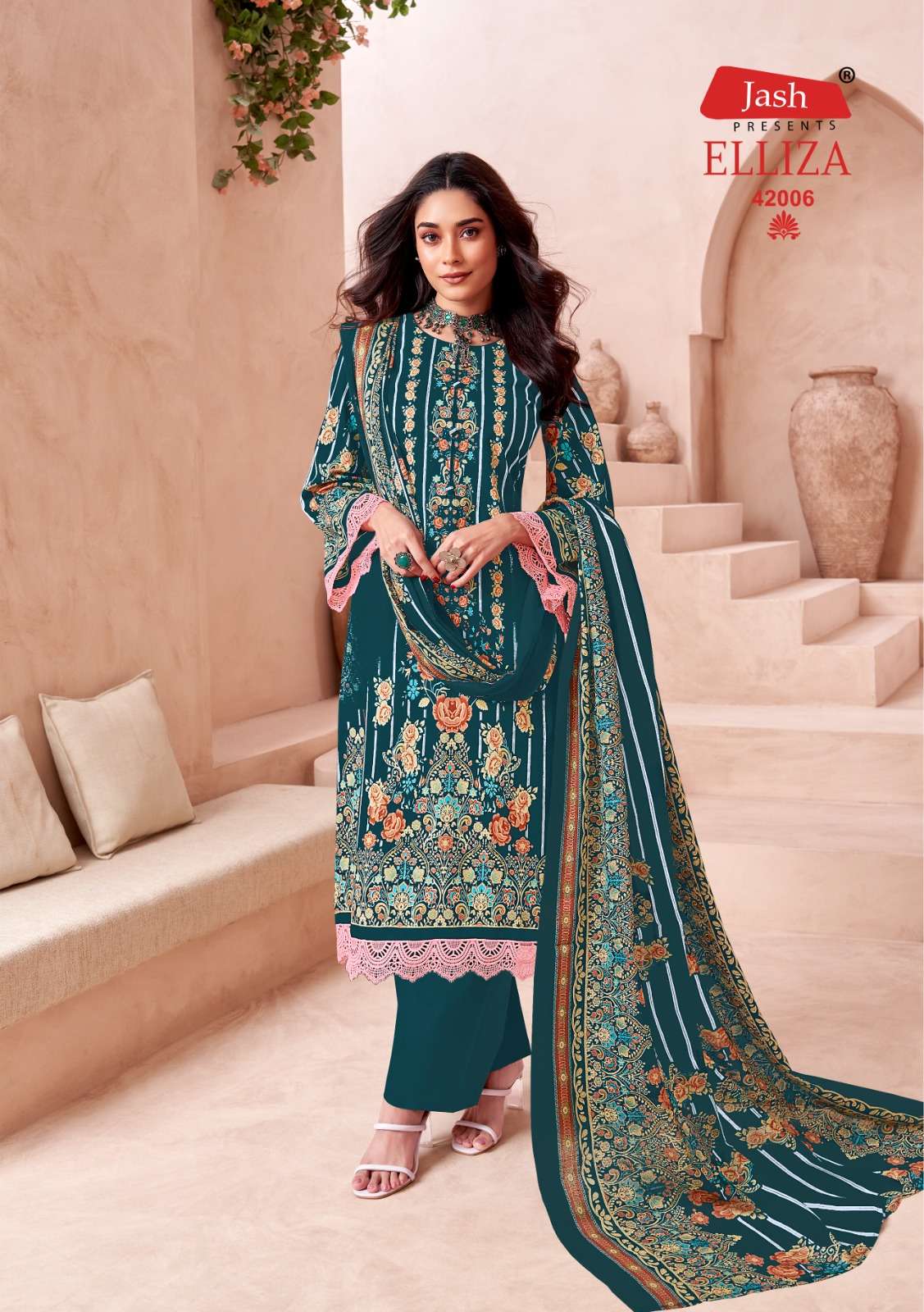 JASH ELLIZA VOL 42 COTTON DIGITAL STYLE PRINT SUIT