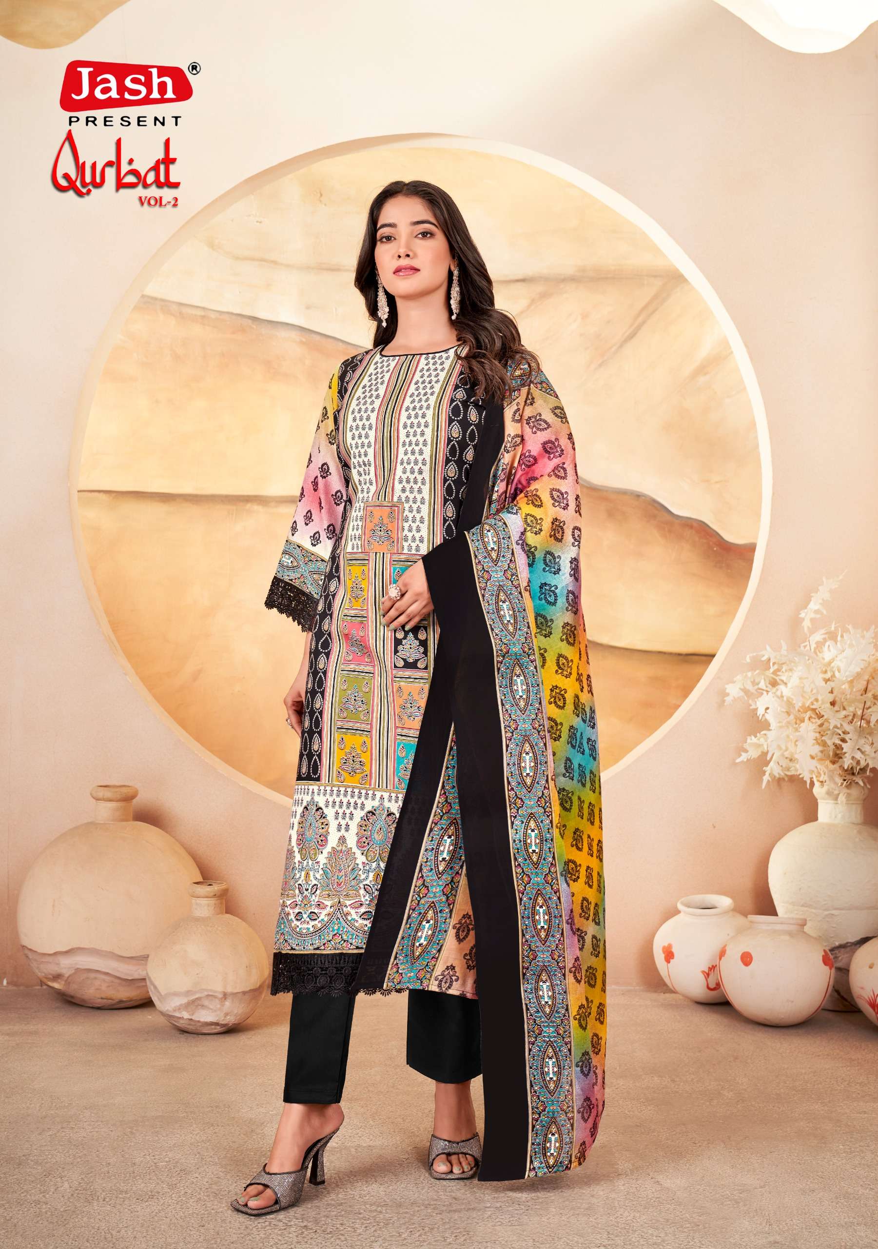 JASH QURBAT VOL 2 COTTON DIGITAL PRINTS SALWAR SUIT
