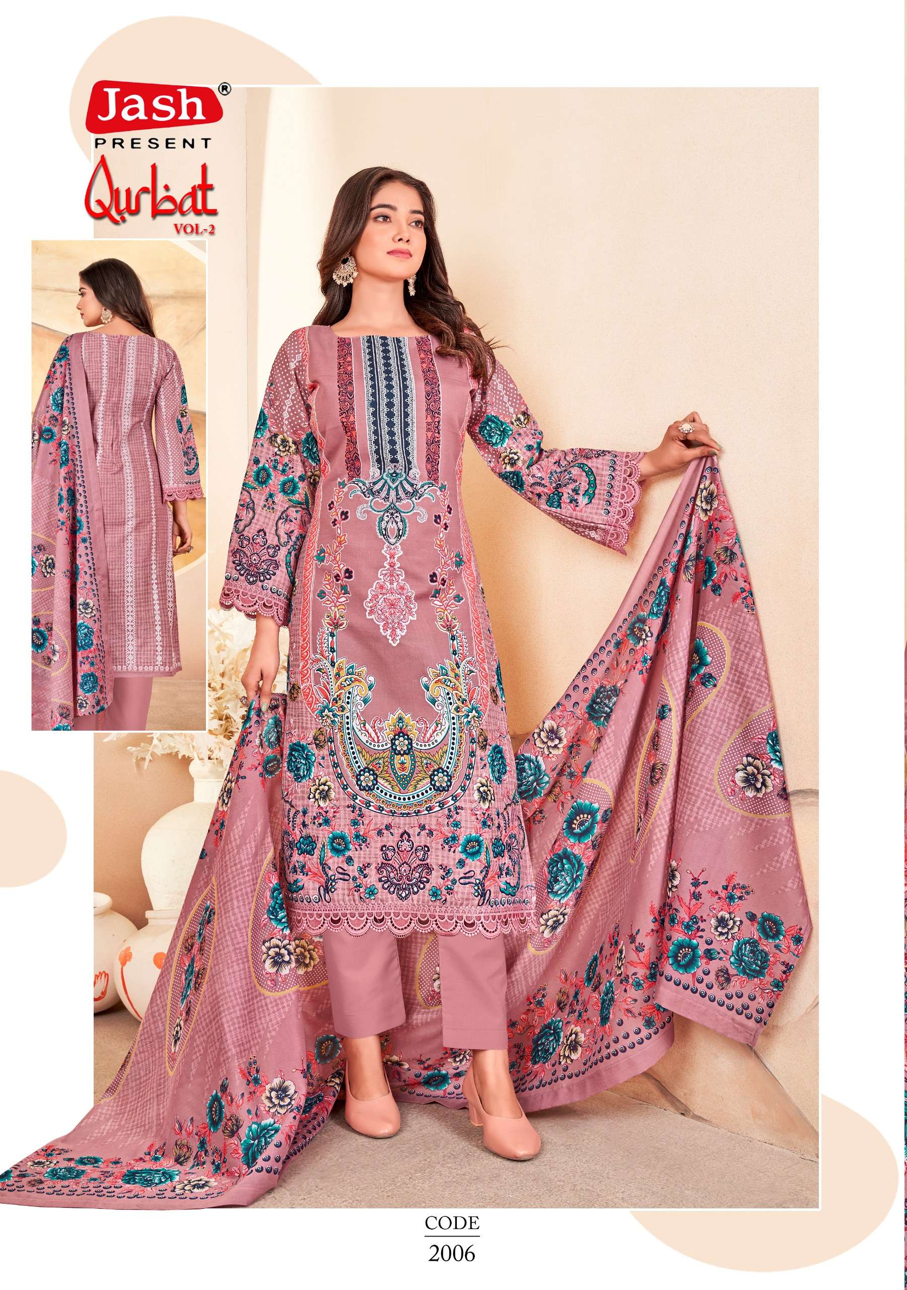 JASH QURBAT VOL 2 COTTON DIGITAL PRINTS SALWAR SUIT