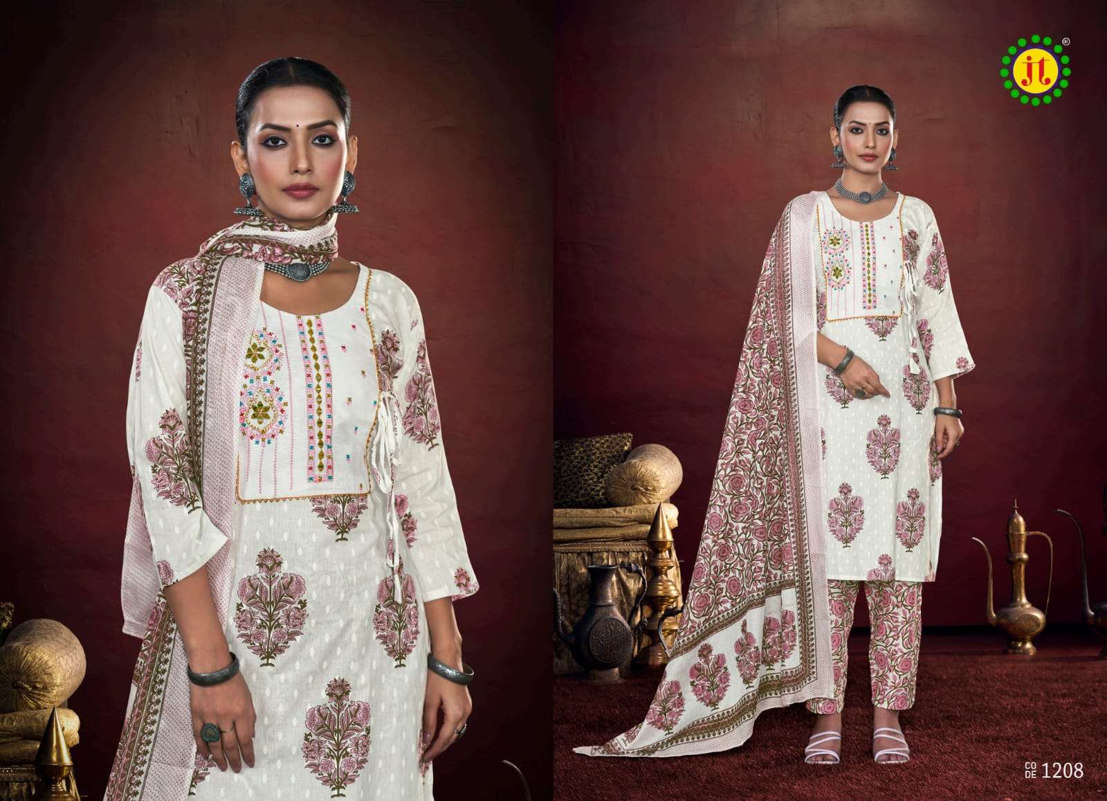 JT AAKANSHA VOL 12 LAWN COTTON PRINTED SALWAR SUIT