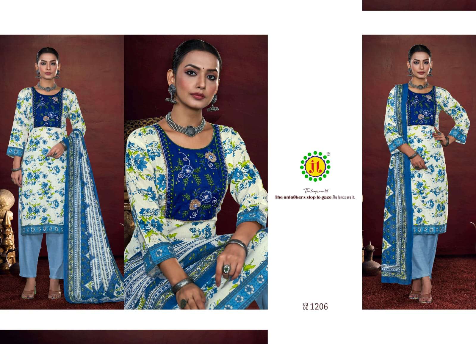 JT AAKANSHA VOL 12 LAWN COTTON PRINTED SALWAR SUIT