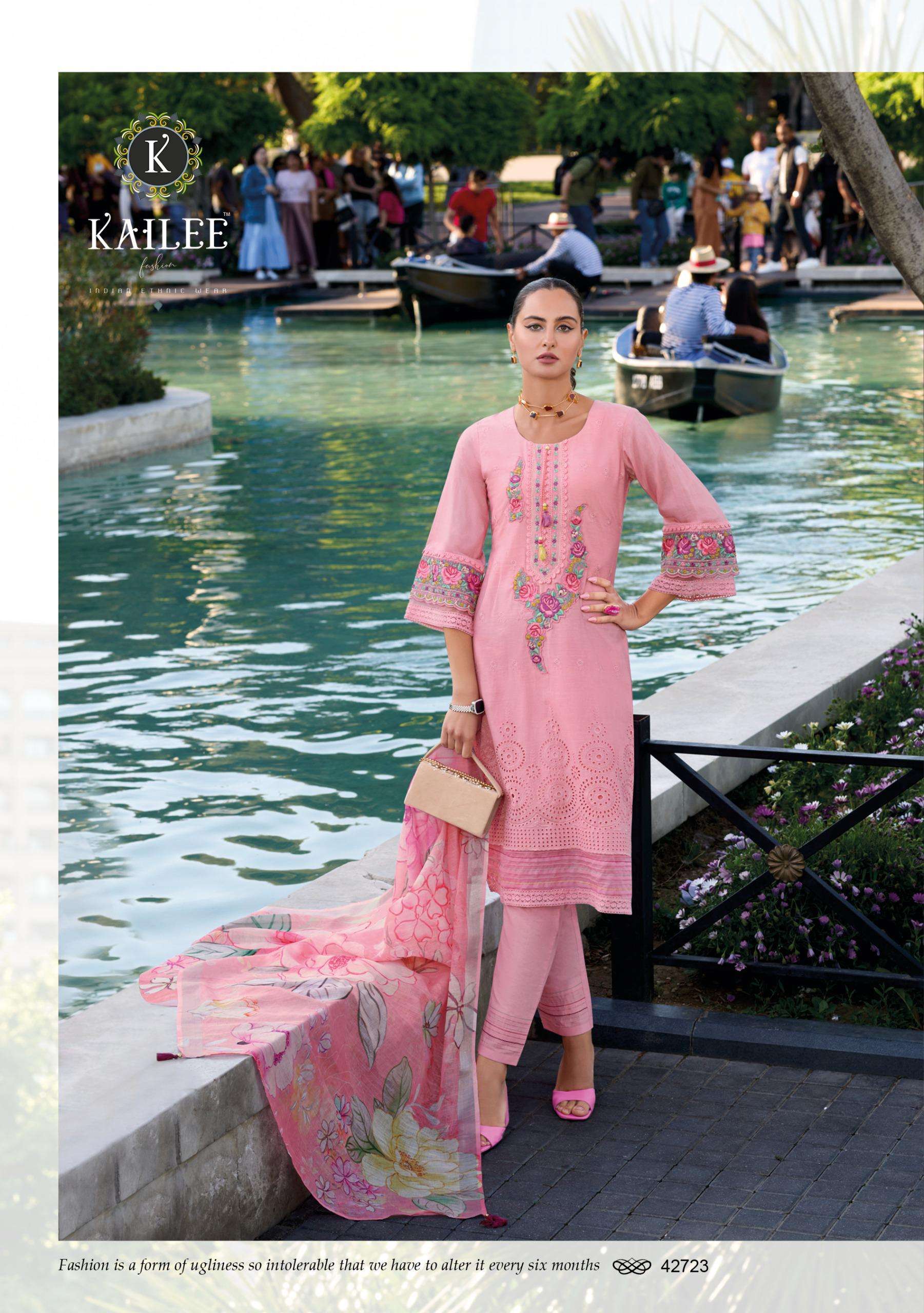 KAILEE FASHION SUFFY CHIKANAKARI  COTTON FANCY DESIGNER LADIES SUIT