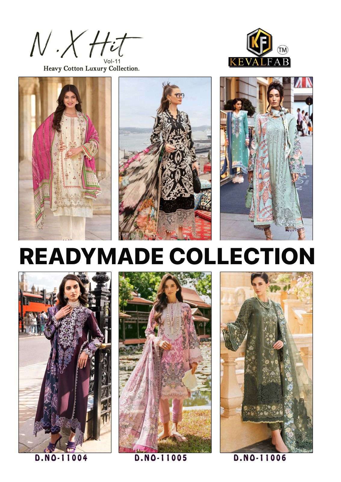 KEVAL FAB K KASHA NX HIT VOL 11 READY MADE COLLECTION 