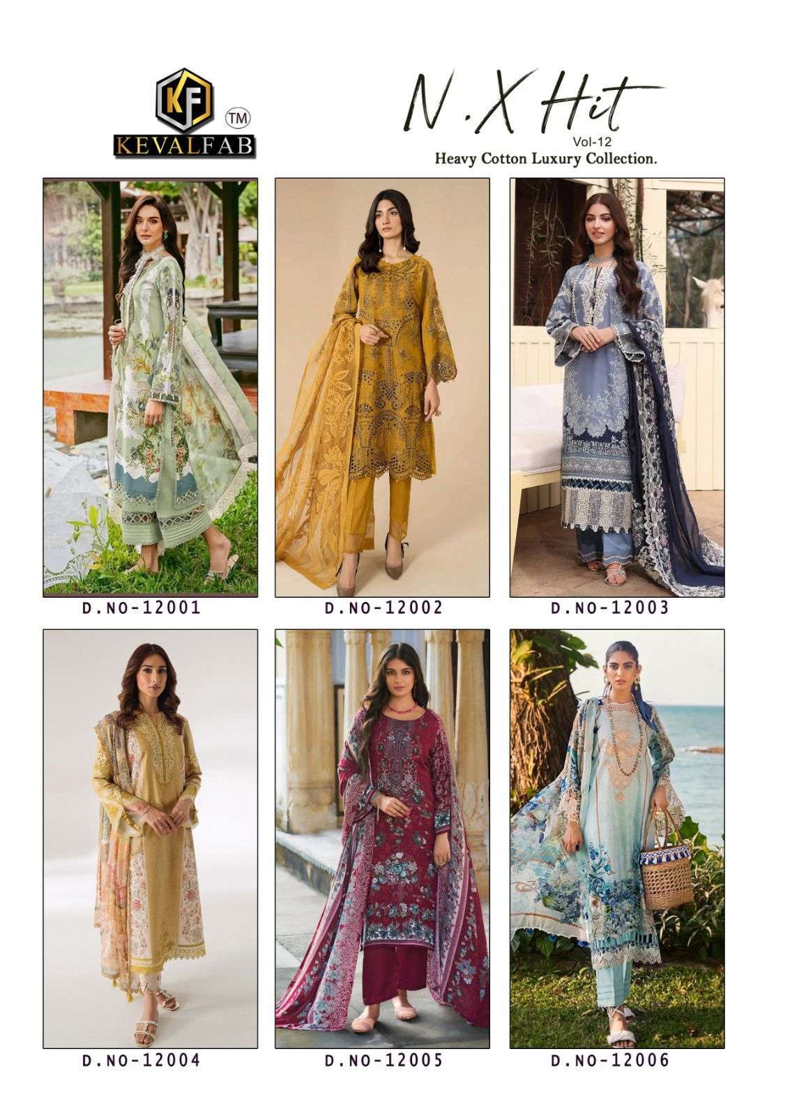 KEVAL FAB K KASHA NX HIT VOL 12 COTTON DIGITAL PRINT SALWAR SUIT