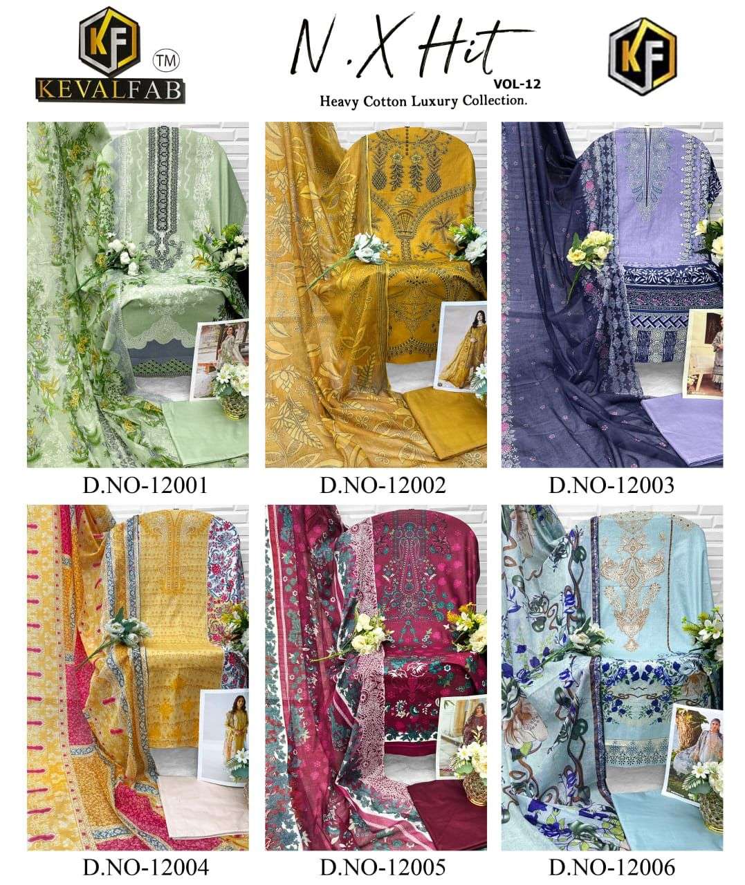 KEVAL FAB K KASHA NX HIT VOL 12 COTTON DIGITAL PRINT SALWAR SUIT