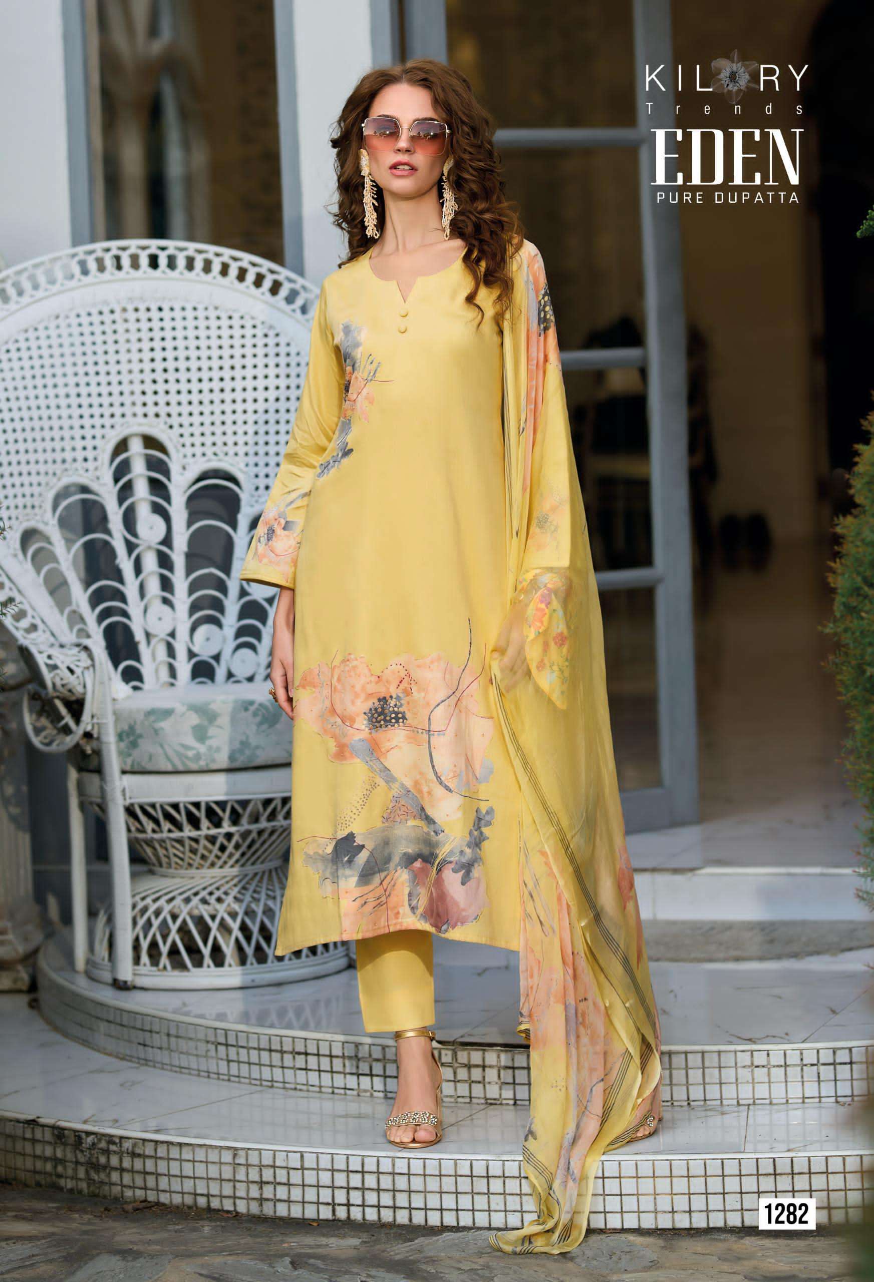  KILORY TRENDS EDEN JAM COTTON DIGITAL PRINTS WITH HAND WORKS SUIT