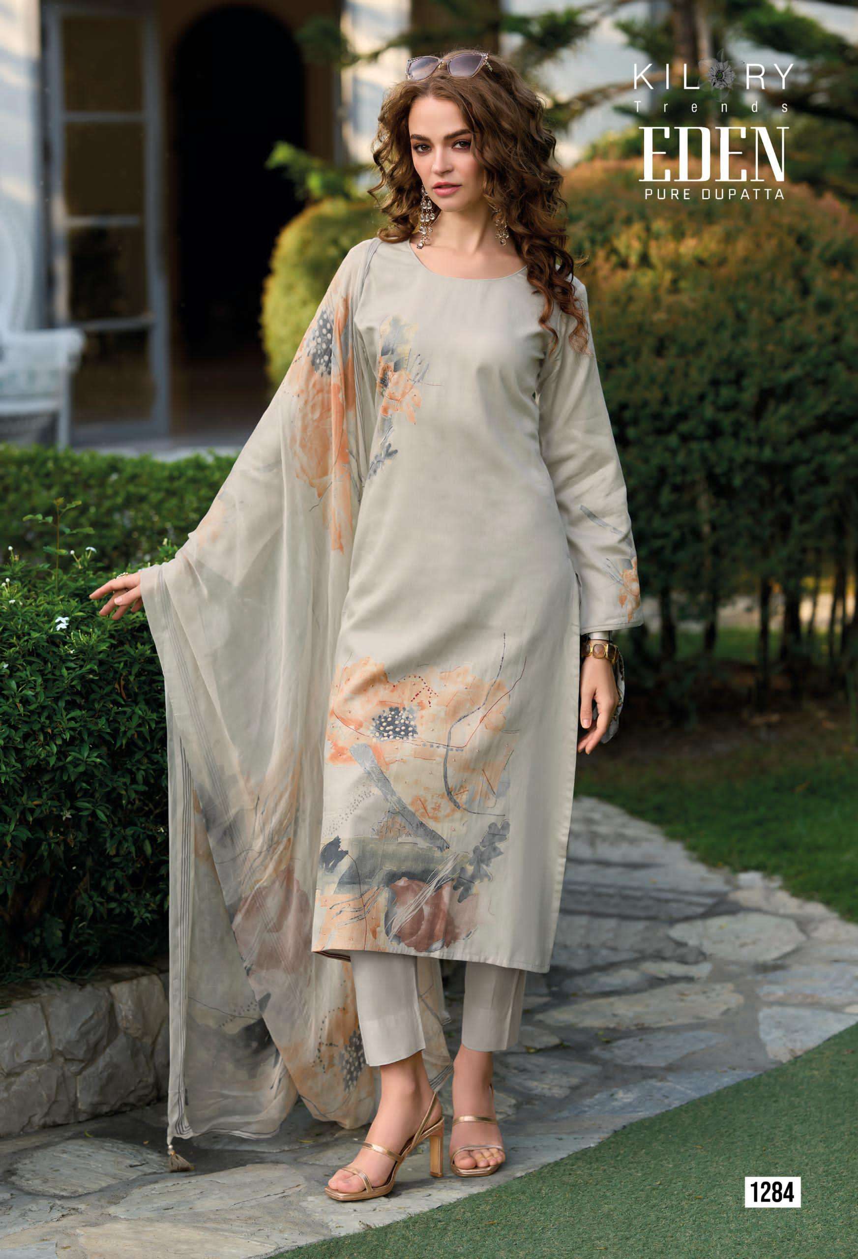  KILORY TRENDS EDEN JAM COTTON DIGITAL PRINTS WITH HAND WORKS SUIT