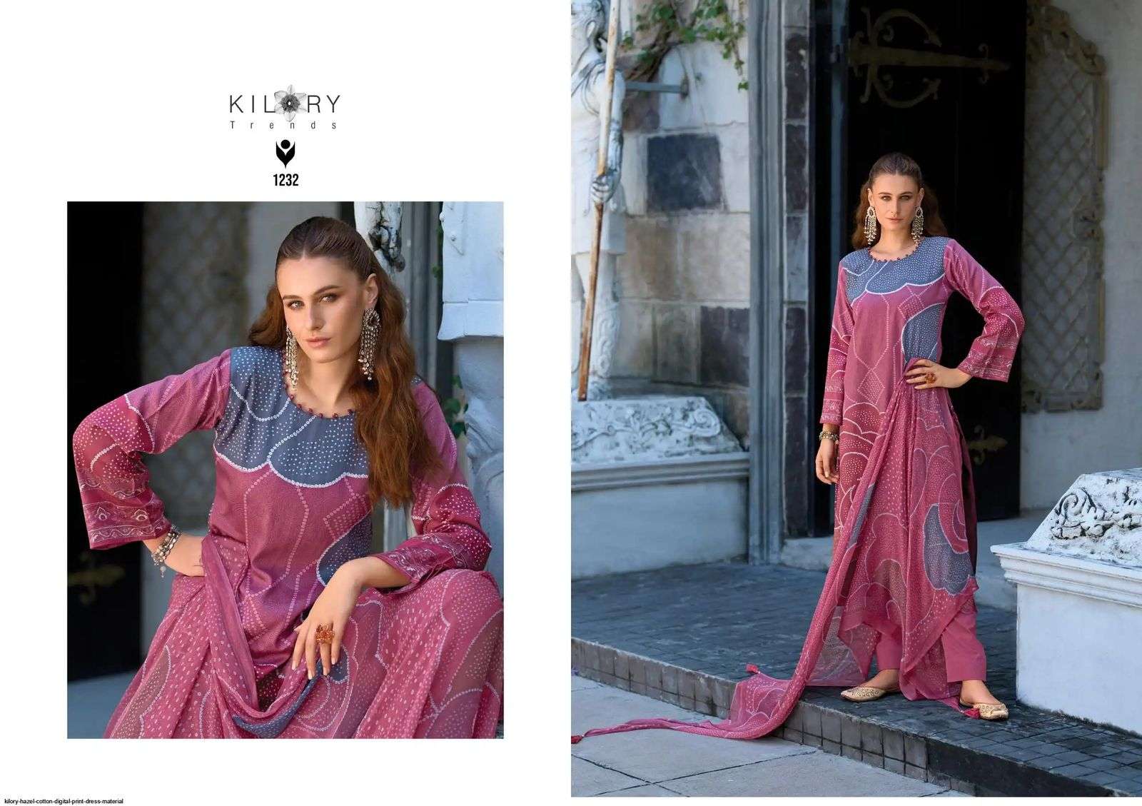 KILORY  TRENDS HAZEL JAM COTTON DIGITAL PRINT WITH FANCY EMBROIDERY WORK SUIT