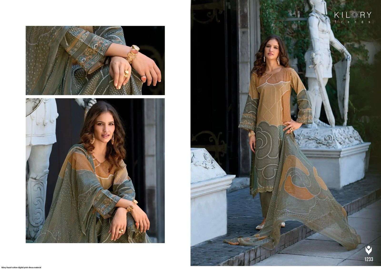 KILORY  TRENDS HAZEL JAM COTTON DIGITAL PRINT WITH FANCY EMBROIDERY WORK SUIT