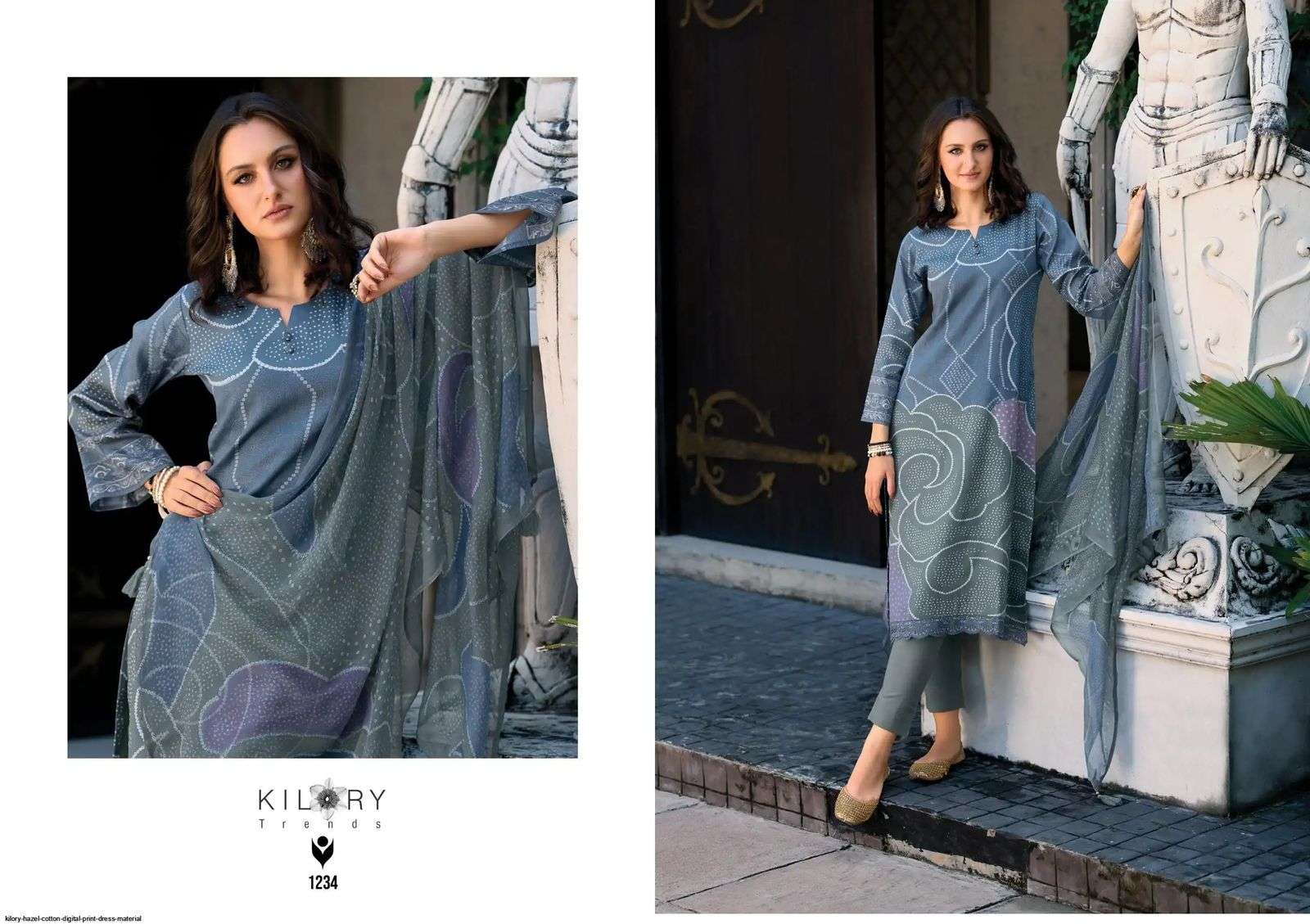 KILORY  TRENDS HAZEL JAM COTTON DIGITAL PRINT WITH FANCY EMBROIDERY WORK SUIT