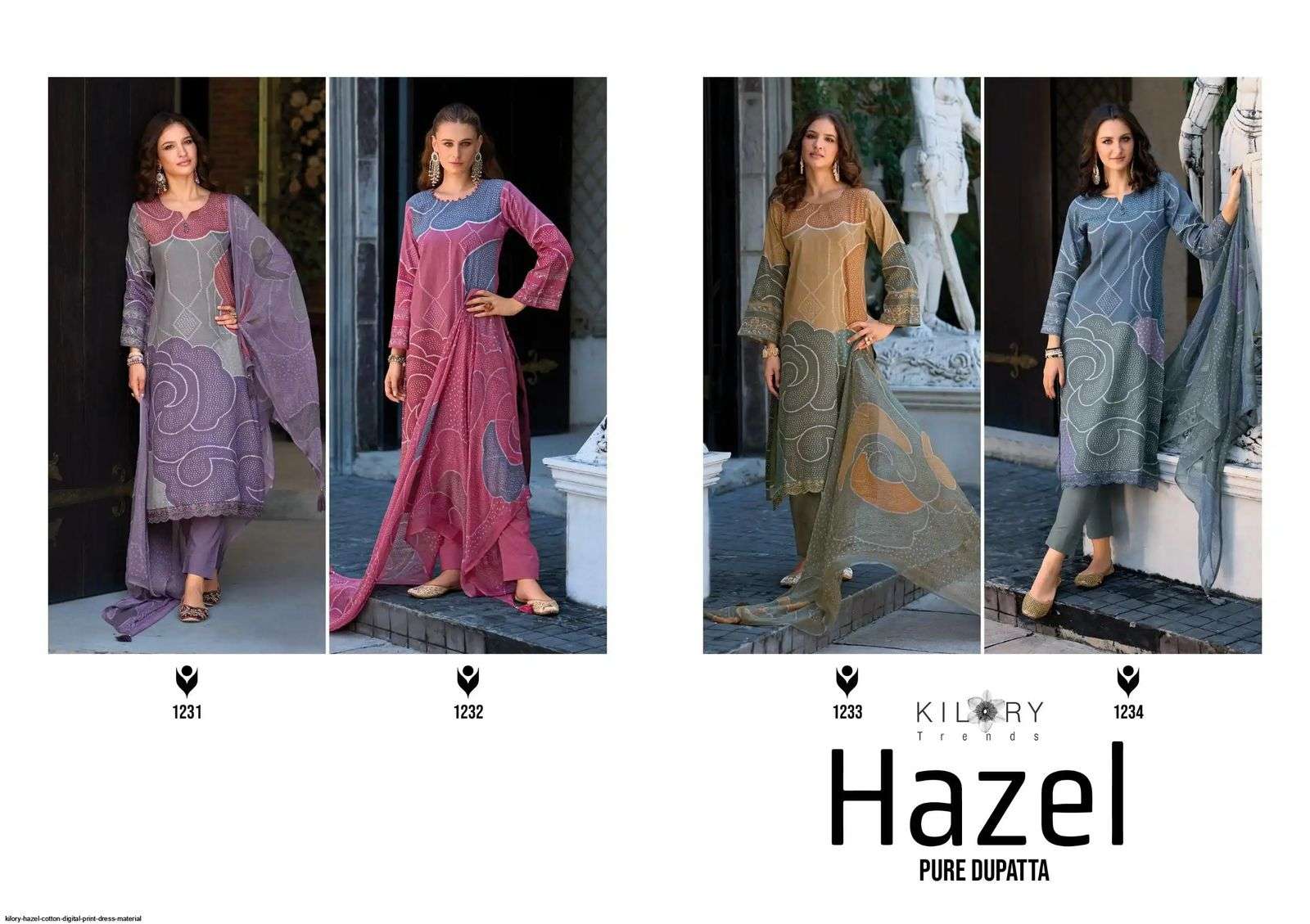 KILORY  TRENDS HAZEL JAM COTTON DIGITAL PRINT WITH FANCY EMBROIDERY WORK SUIT