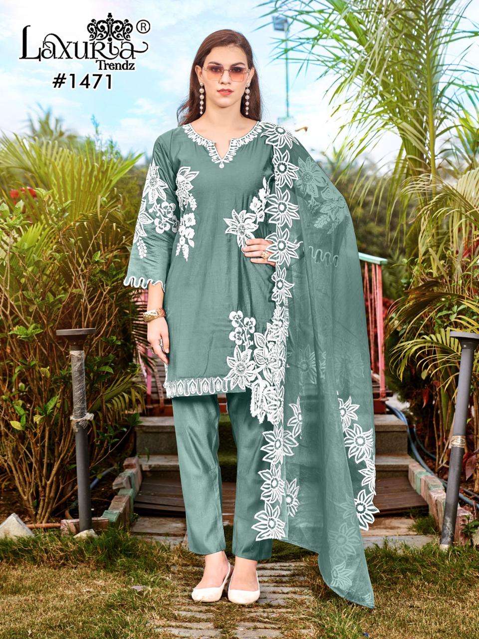 LAXURIA TRENDZ D NO 1471 GORGEOUS HEAVY LOOK DESIGNER PAKISTANI SUIT