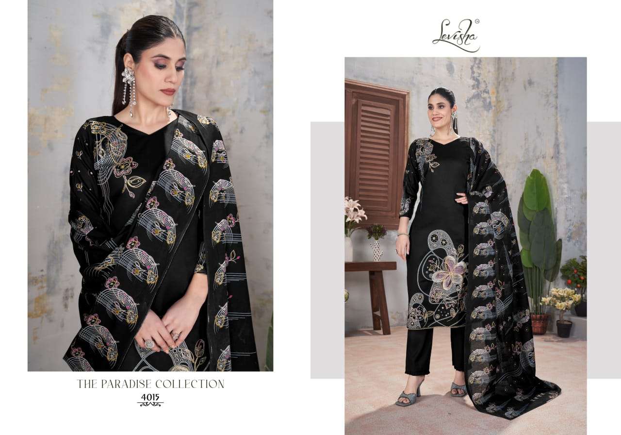 LEVISHA GULSHAN JAM COTTON DIGITA PRINT WITH HAND WORK SUIT