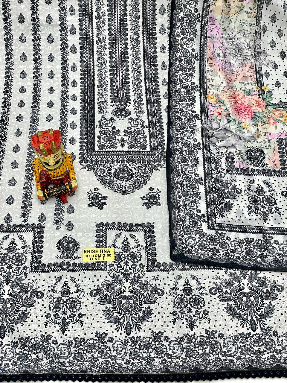 MF NON CATALOG VOL 16 CHIKANKARI COTTON WORK LADIES SUIT