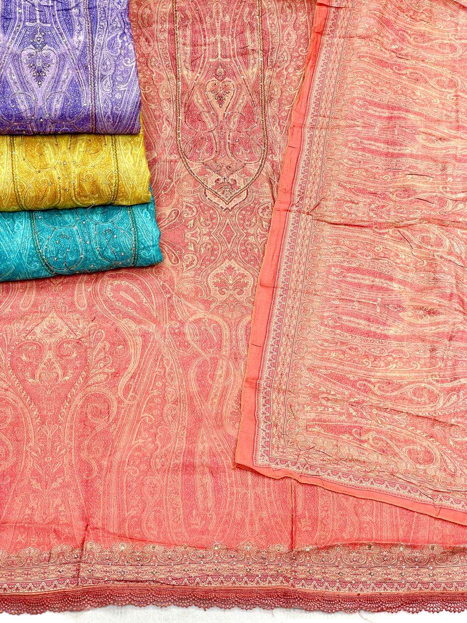 MF NON CATALOG VOL 6 VISCOSE DIGITAL PRINT WITH FANCY WORK SUIT