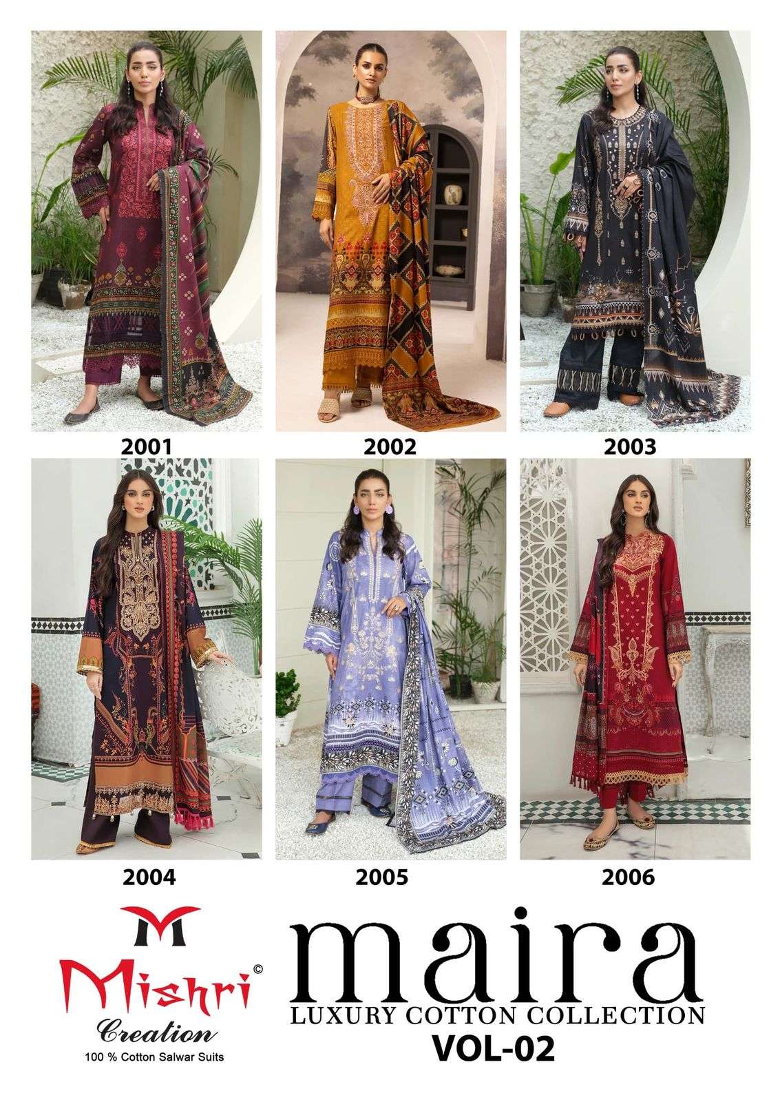 MISHRI CREATION MAIRA VOL 2 COTTON DIGITAL KARACHI STYLE PRINT SUIT