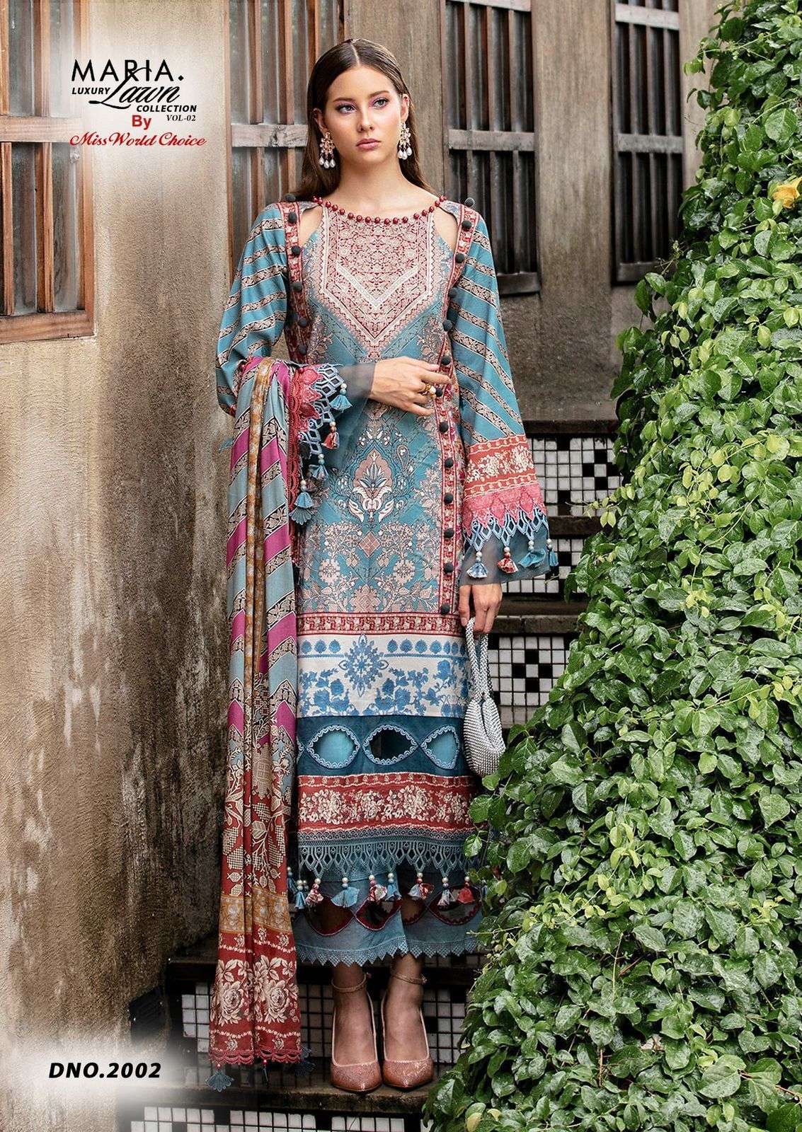 MISS WORLD CHOICE MARIA B VOL 2 LAWN COTTON DIGITAL PRINTS SALWAR SUIT