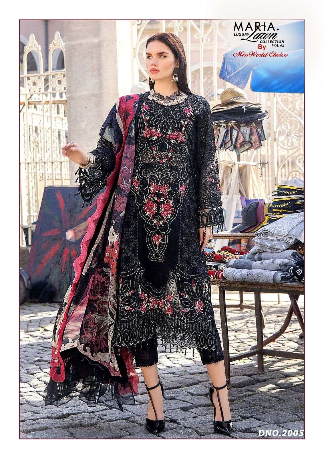 MISS WORLD CHOICE MARIA B VOL 2 LAWN COTTON DIGITAL PRINTS SALWAR SUIT