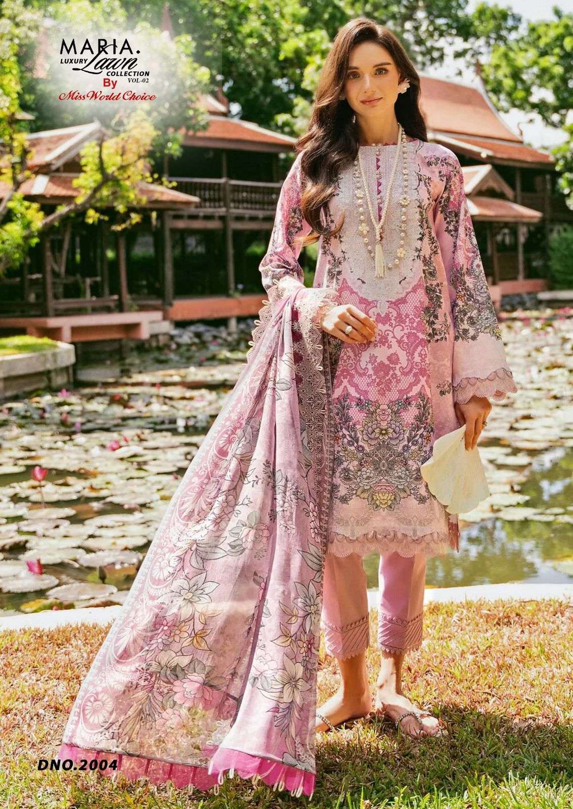 MISS WORLD CHOICE MARIA B VOL 2 LAWN COTTON DIGITAL PRINTS SALWAR SUIT