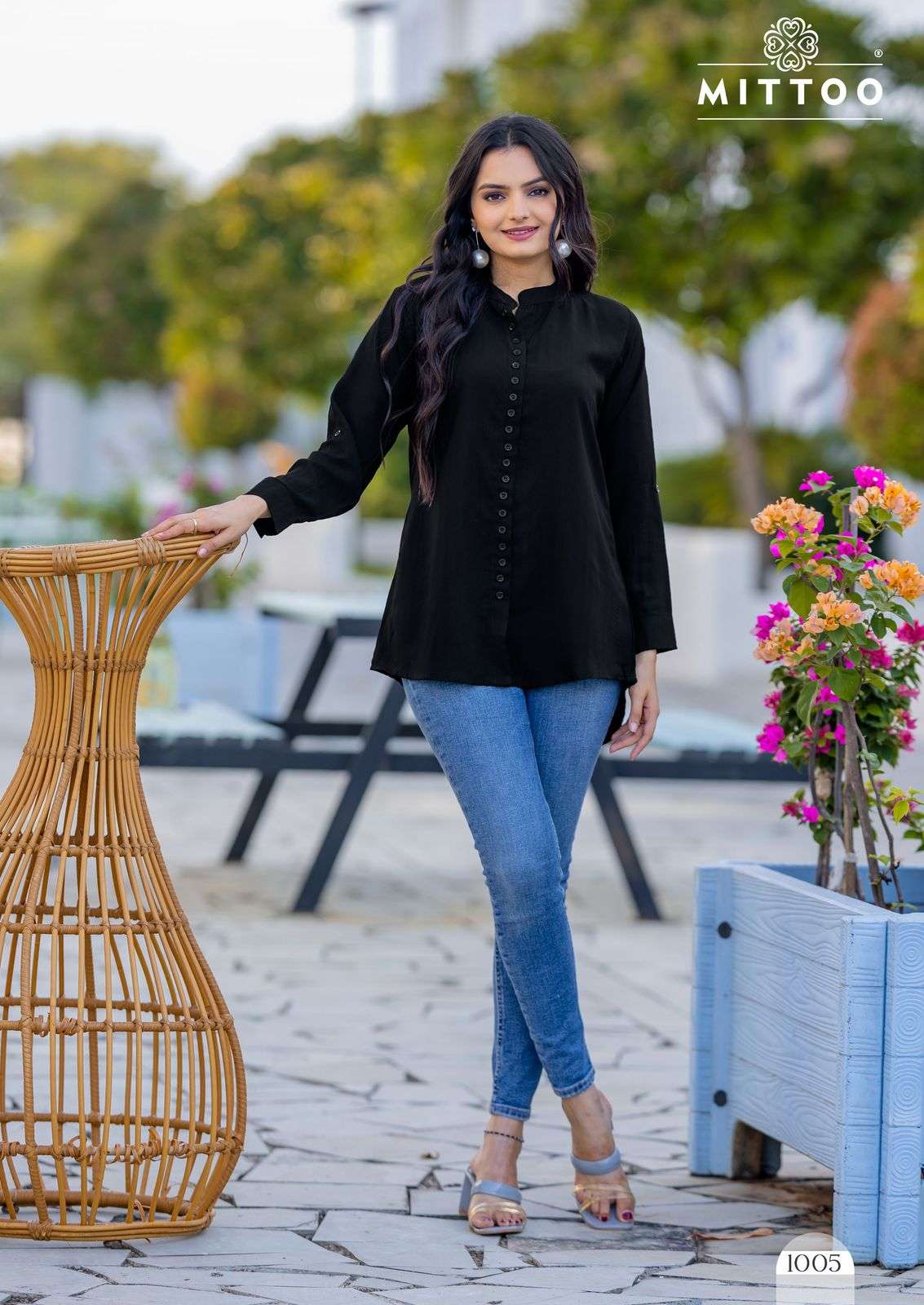 MITTOO CADBURY FANCY CAUSAL WEAR LADIES TOP
