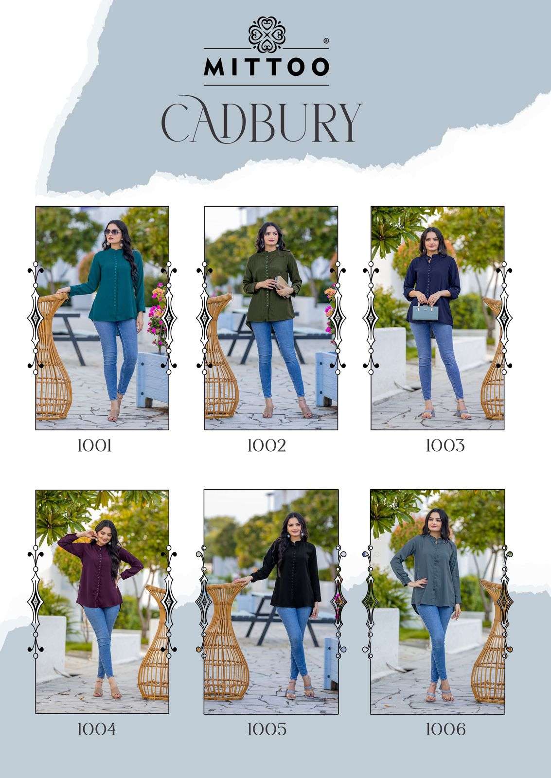MITTOO CADBURY FANCY CAUSAL WEAR LADIES TOP