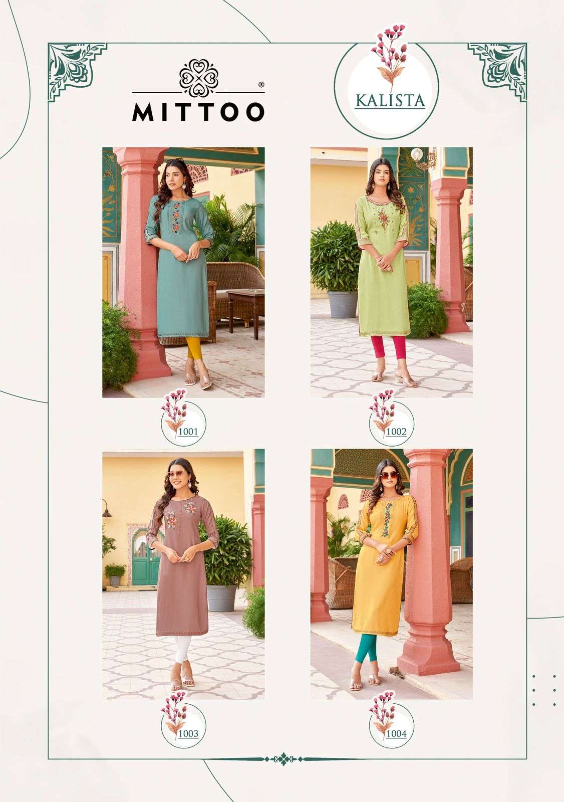 MITTOO KALISTA RAYON FANCY WORKS LADIES KURTI 