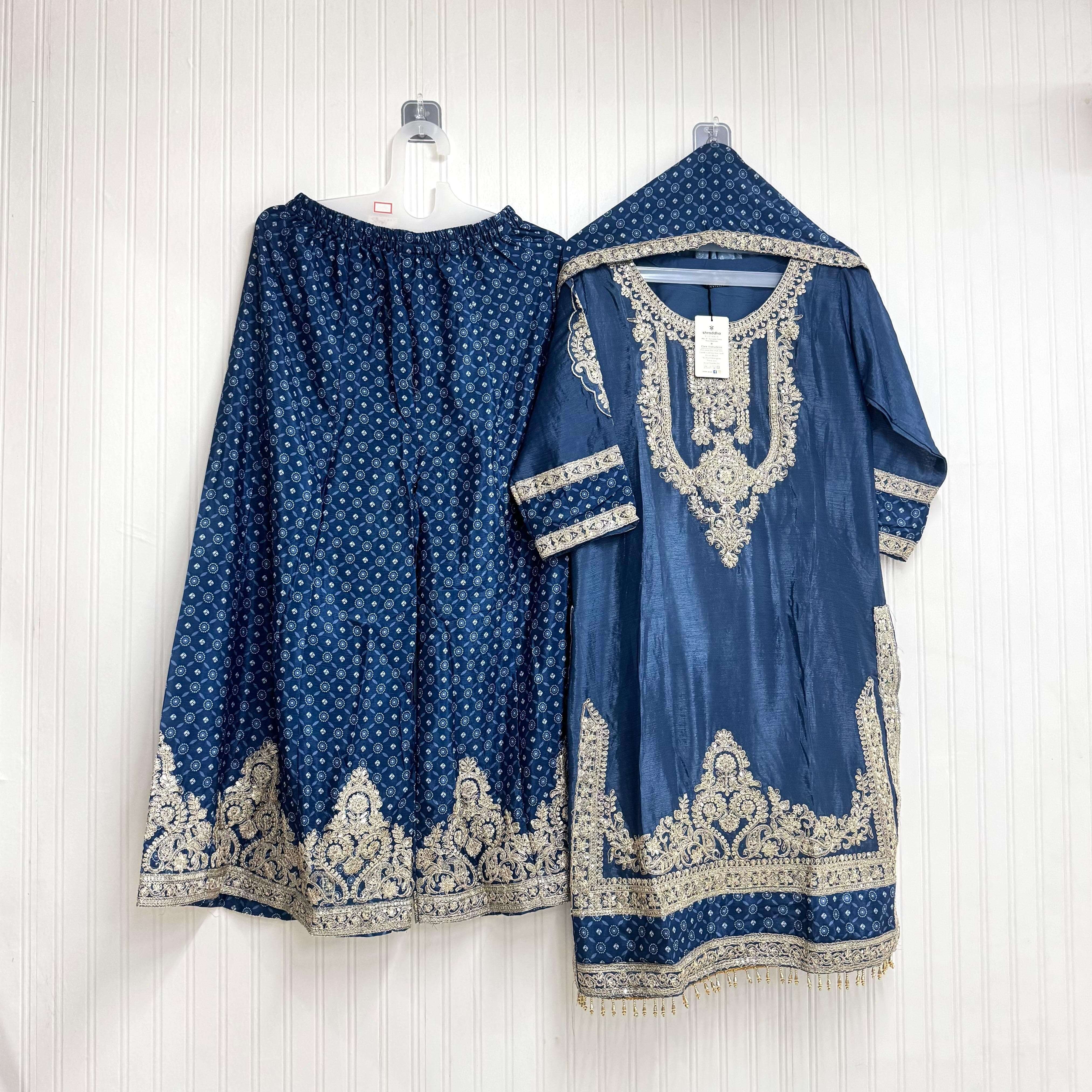 MUSHK MR 1015 HEAVY EMBROIDERY DESIGNER WEDDING WEAR SUIT