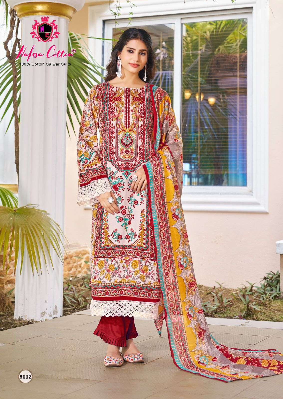 NAFISA COTTON MAHERA KARACHI SUITS VOL 8 COTTON DIGITAL PRINTS SALWAR SUIT