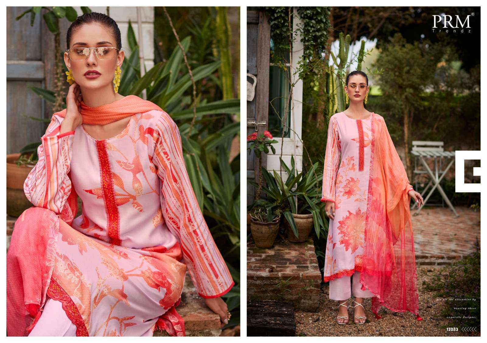 PRM TRENDZ NOREEN JAM COTTON DIGITAL PRINT WITH FANCY WORK SUIT