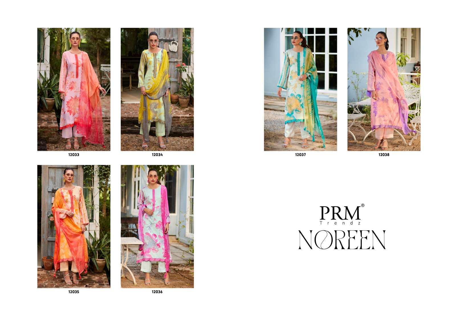 PRM TRENDZ NOREEN JAM COTTON DIGITAL PRINT WITH FANCY WORK SUIT