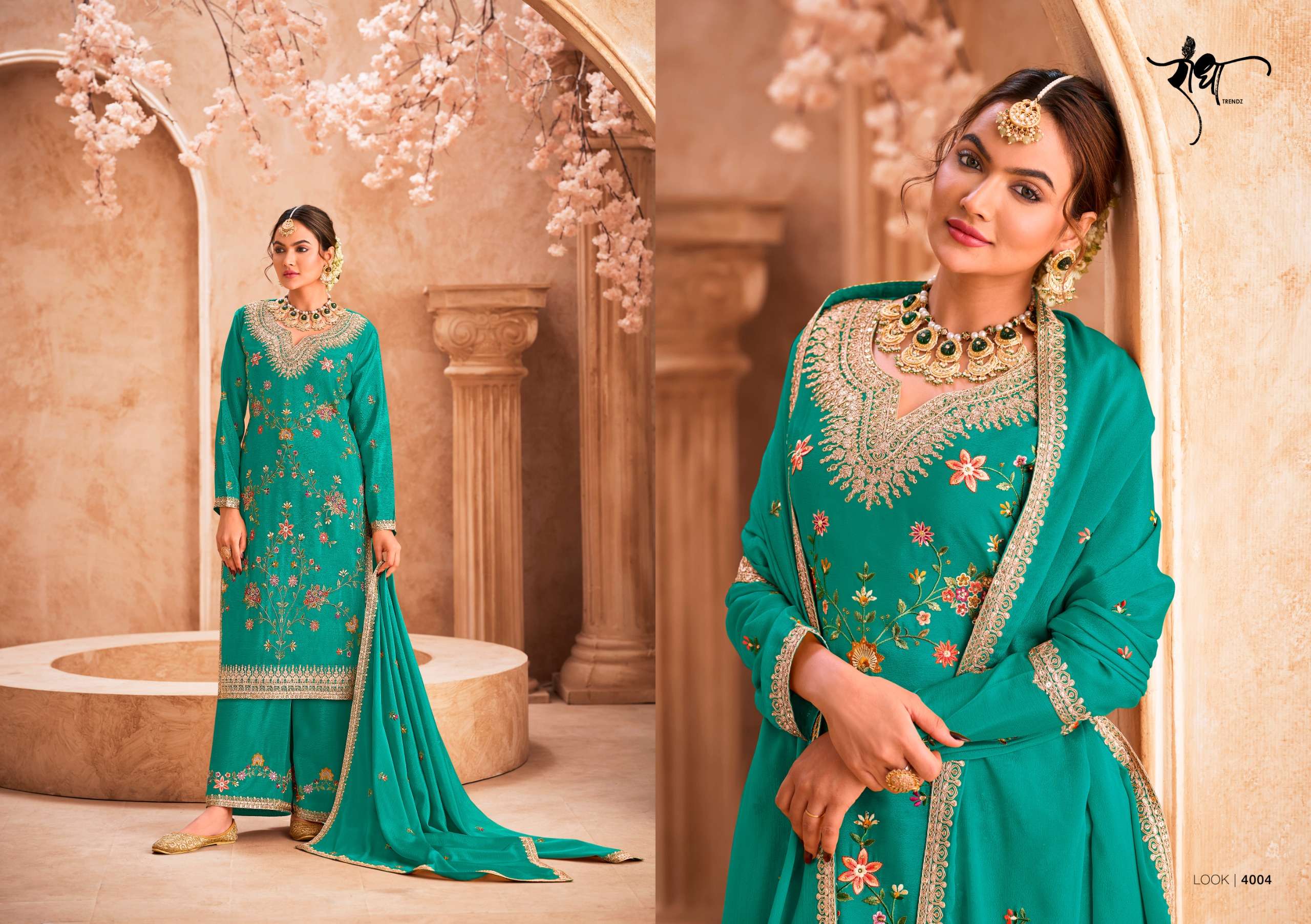 RADHA TRENDZ JHALAK HEAVY EMBROIDERED FESTIVE WEAR SUIT