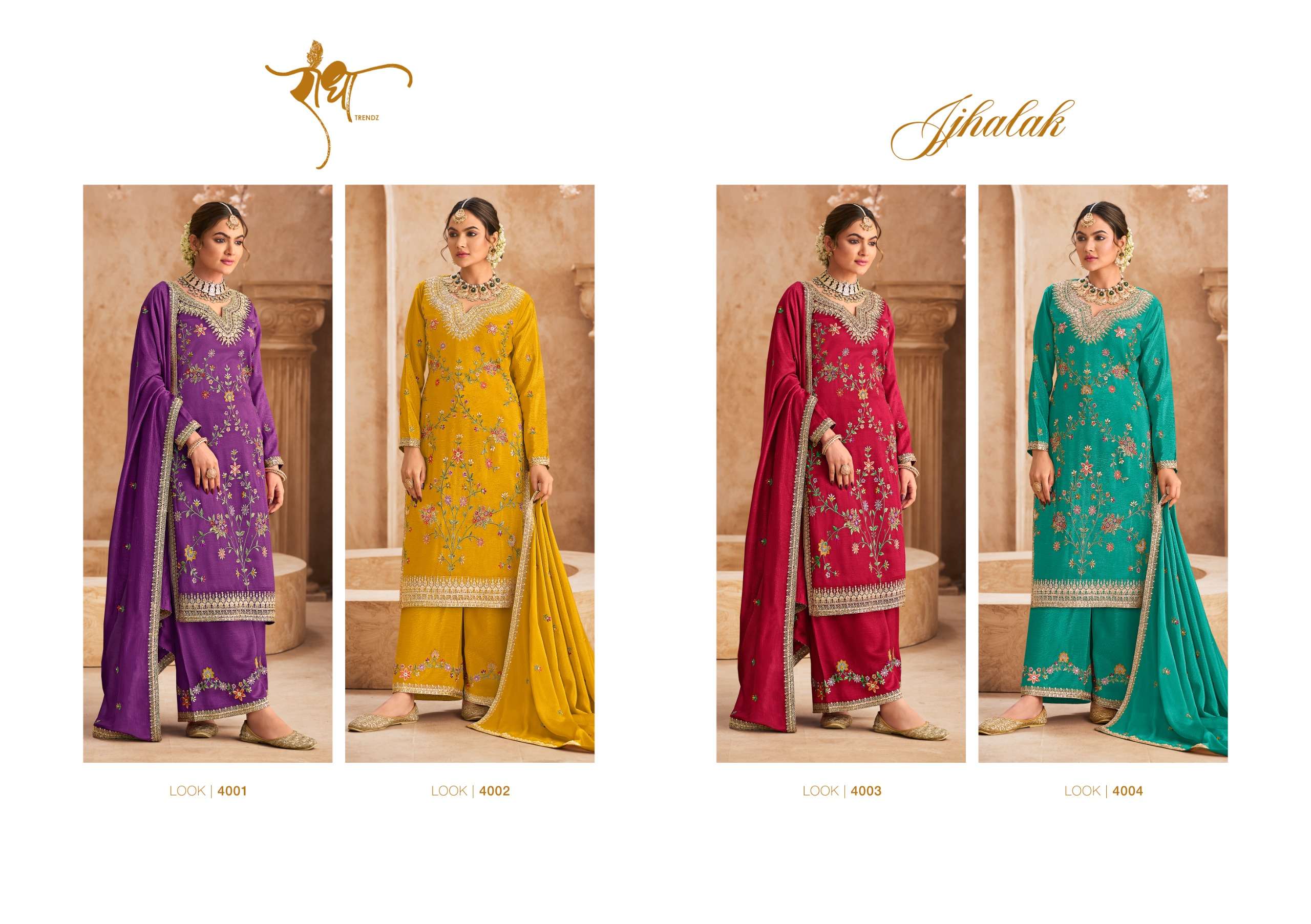 RADHA TRENDZ JHALAK HEAVY EMBROIDERED FESTIVE WEAR SUIT