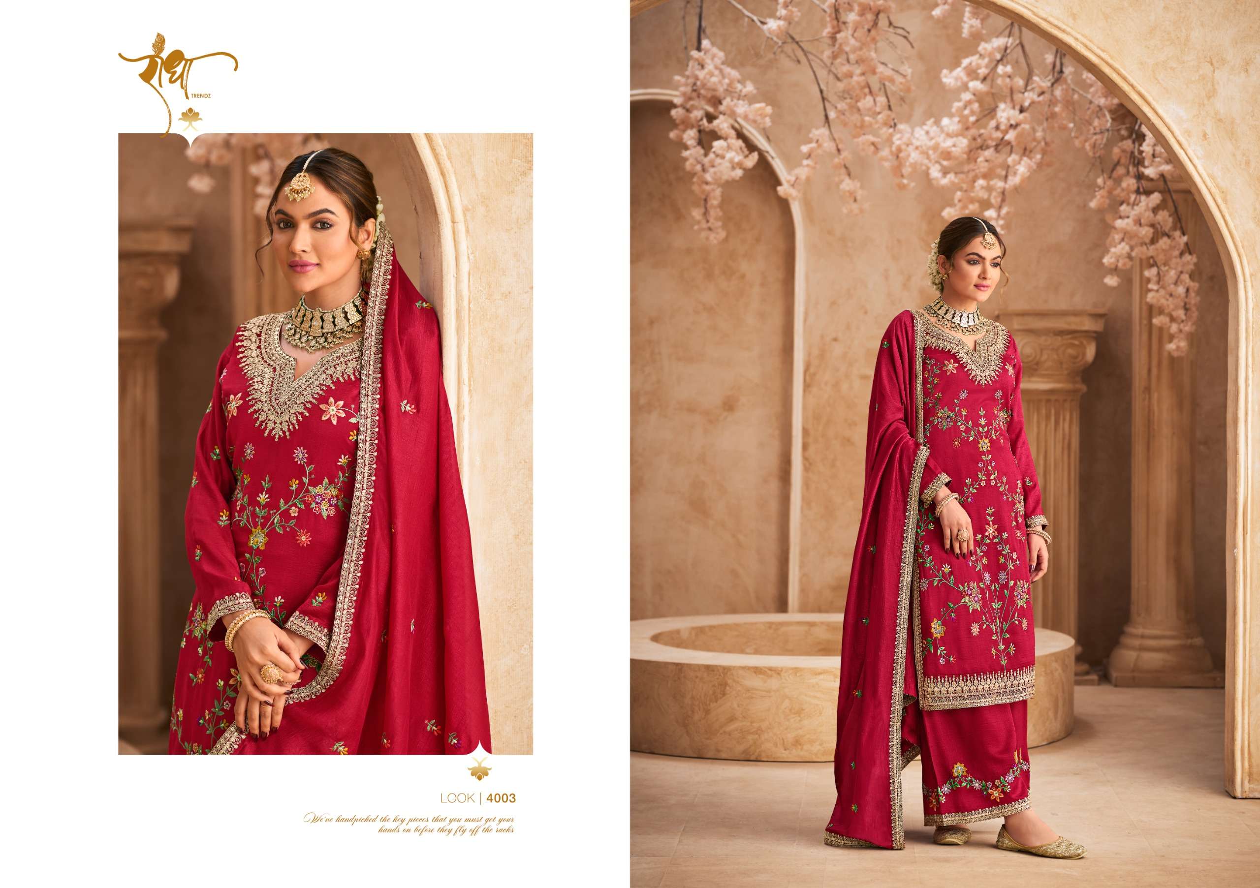 RADHA TRENDZ JHALAK HEAVY EMBROIDERED FESTIVE WEAR SUIT