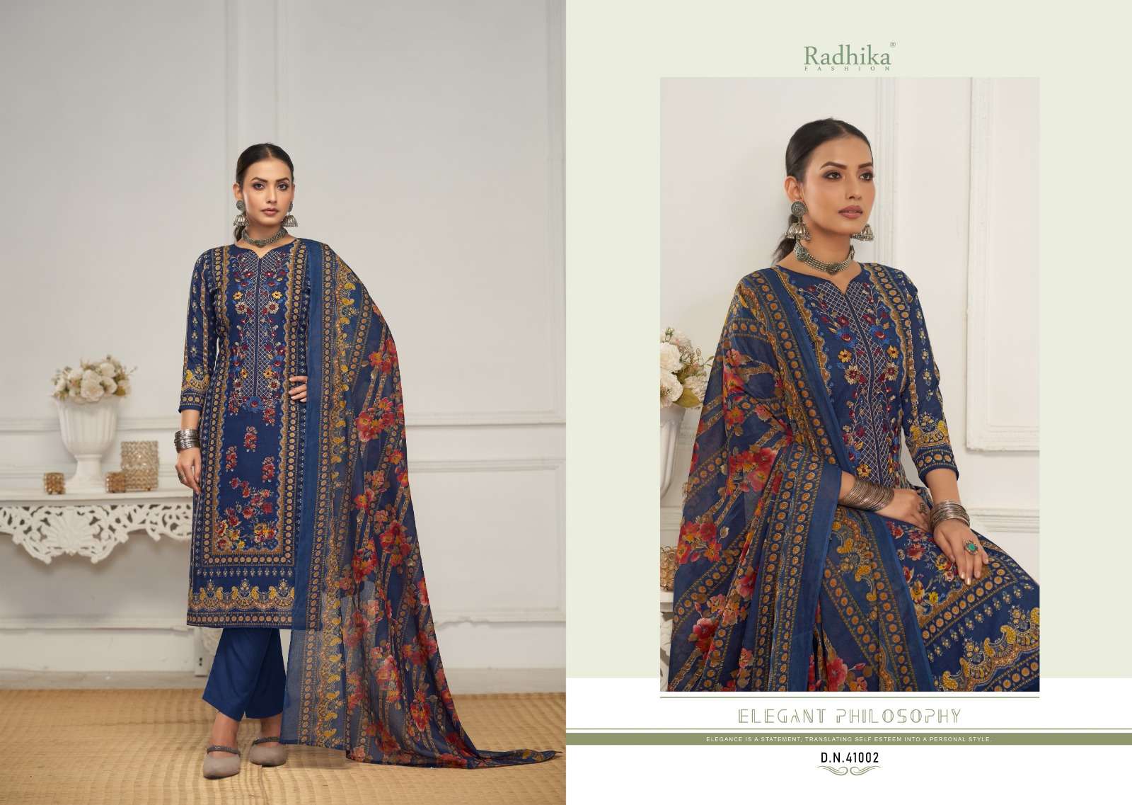 RADHIKA FASHION AZARA DILBHAG LAWN COTTON FANCY WORK SUIT