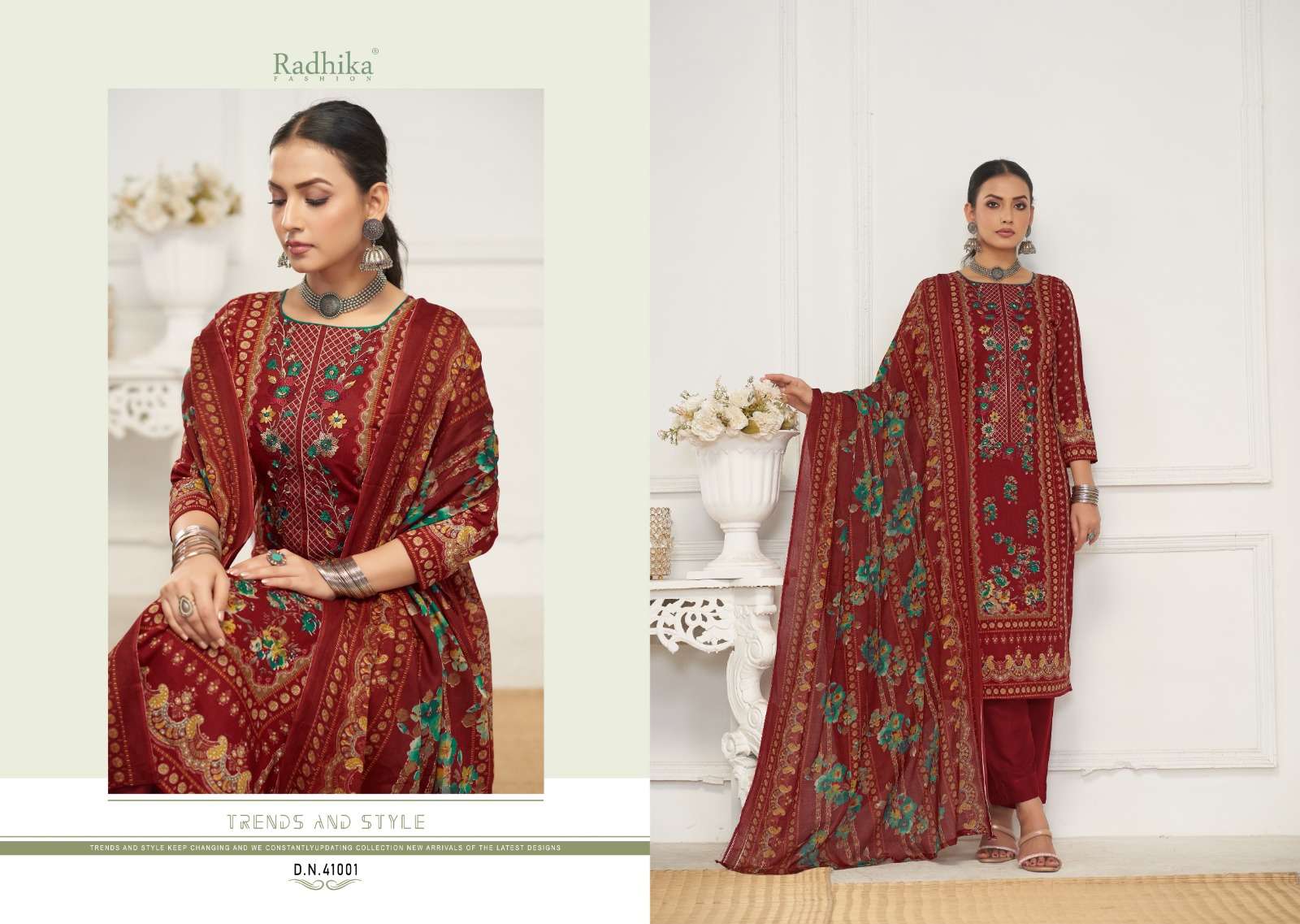 RADHIKA FASHION AZARA DILBHAG LAWN COTTON FANCY WORK SUIT