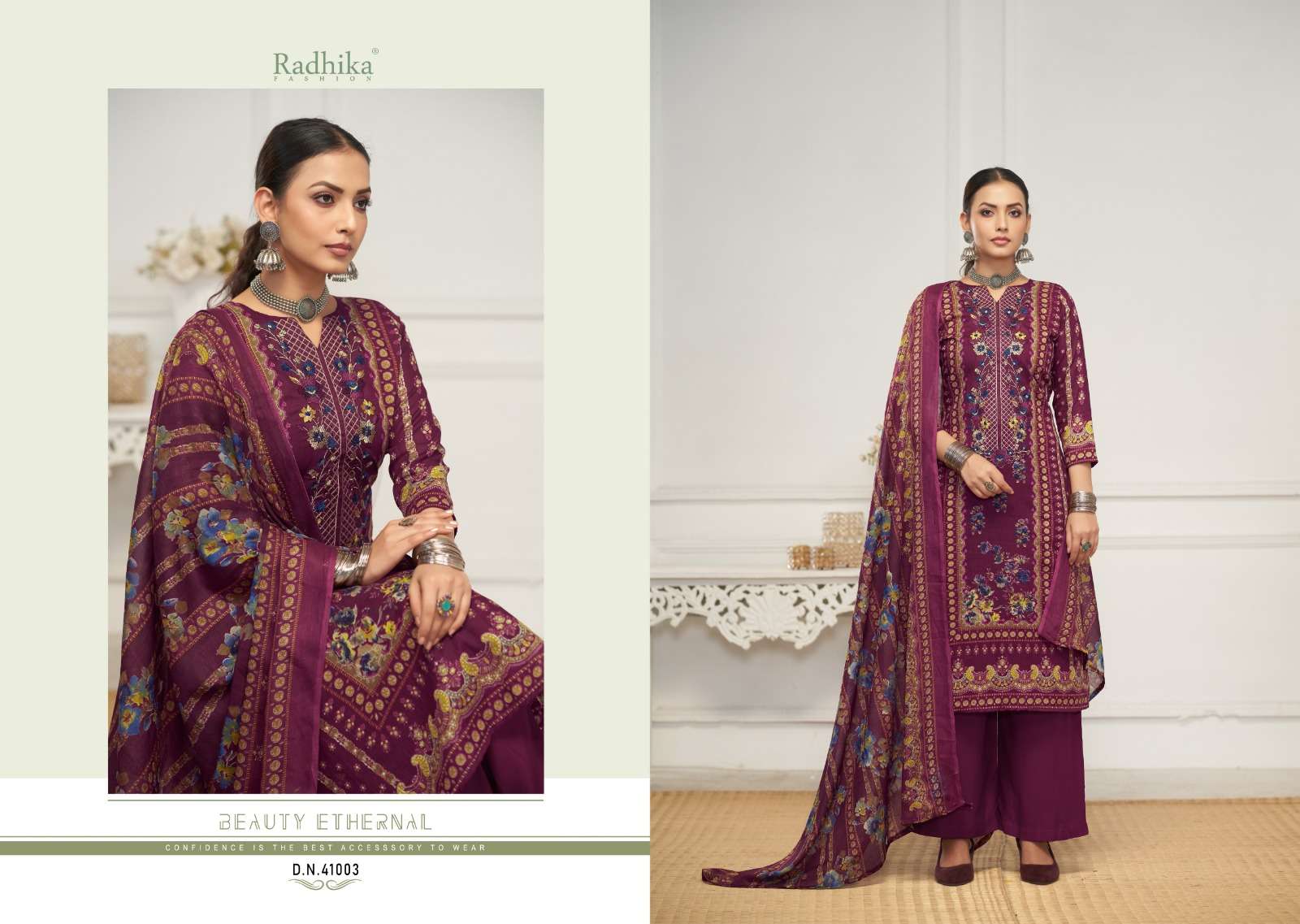 RADHIKA FASHION AZARA DILBHAG LAWN COTTON FANCY WORK SUIT